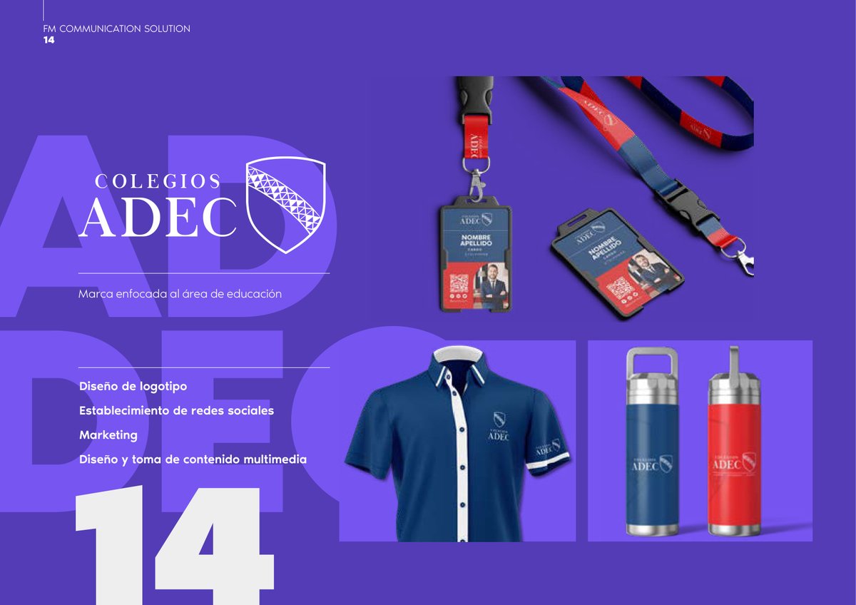 Colegios ADEC — diseño izquierda