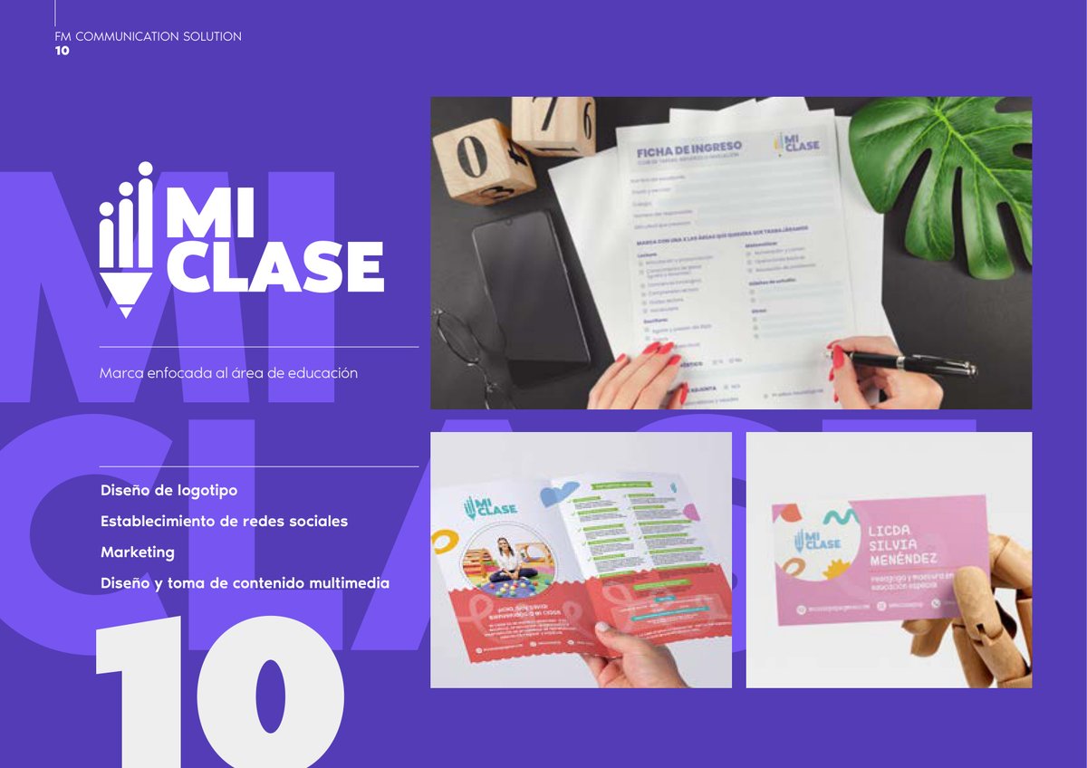 Mi Clase — diseño izquierda